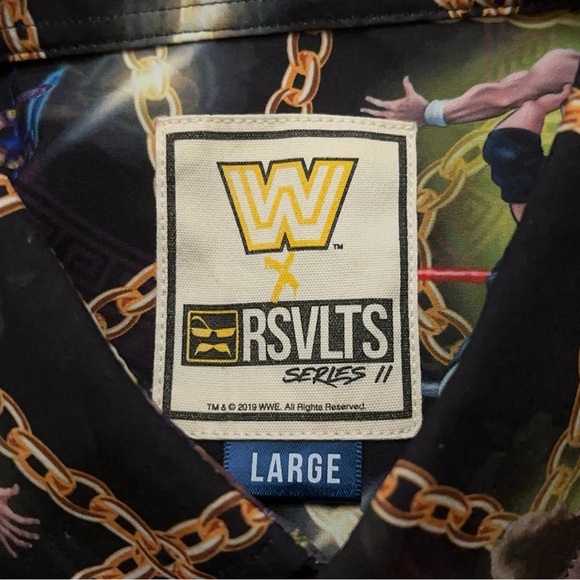 RSVLTS Shirt Mens L WWE Razor Ramone Scott Hall Short Sleeve Black NWT - Picture 5 of 6